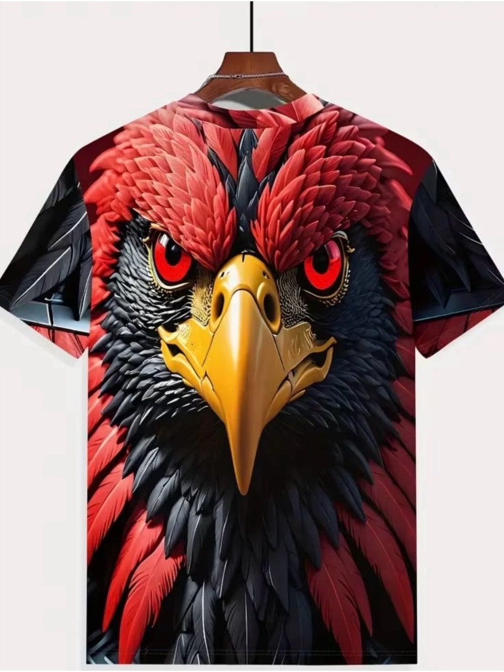 Mens Bold Eagle Graphic Tee - Large